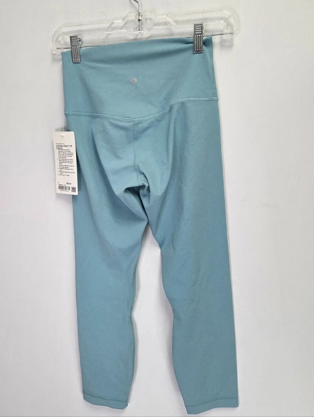 Lululemon Size 6 Align HR Crop 23'' Pants Teal Blue New!